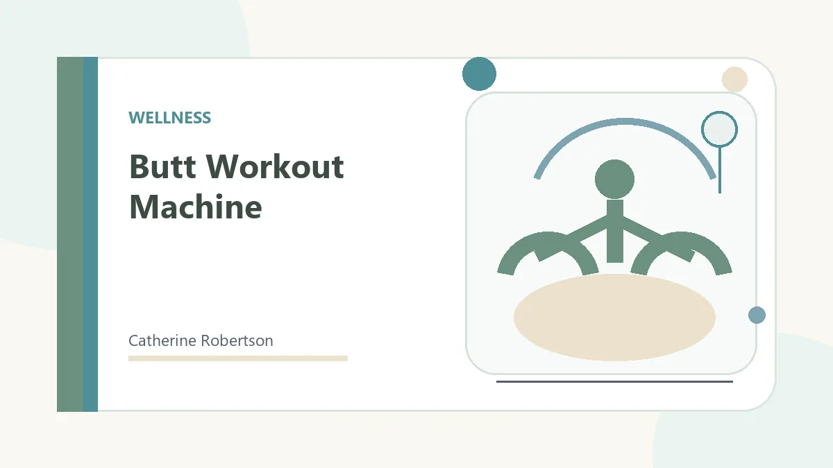 Calm stress relief wellness illustration for Butt Workout Machine