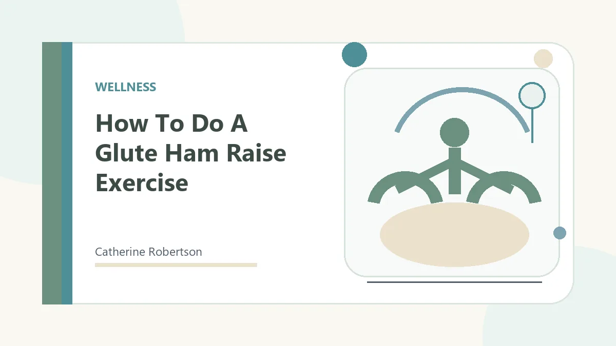 Calm stress relief wellness illustration for How To Do A Glute Ham Raise Exercise