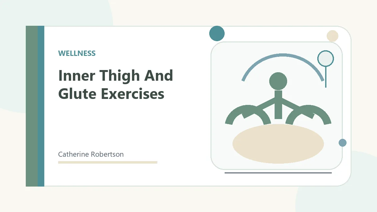Calm stress relief wellness illustration for Inner Thigh And Glute Exercises