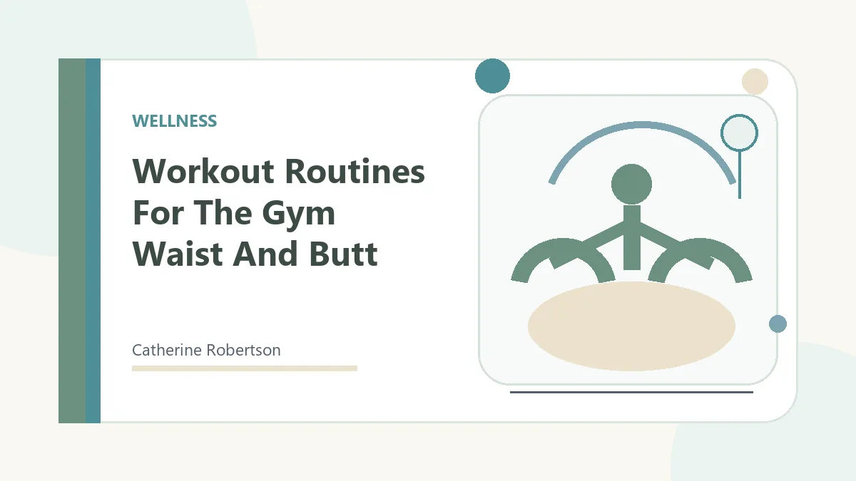Calm stress relief wellness illustration for Workout Routines For The Gym Waist And Butt